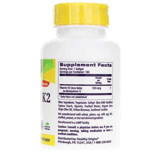 Vitamin K2 as MK-7 100 Mcg, HLO